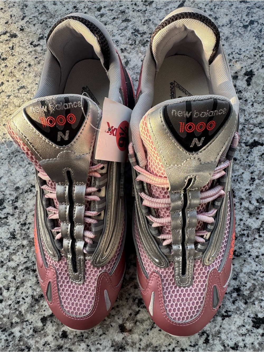New Balance Pink and Silver Casual Running Shoes size 11 women’s - Picture 9 of 11